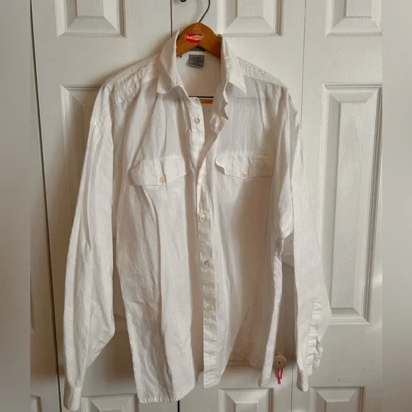 Marithe Francois Girbaud White Button-Up Shirt - Picture 7 of 12
